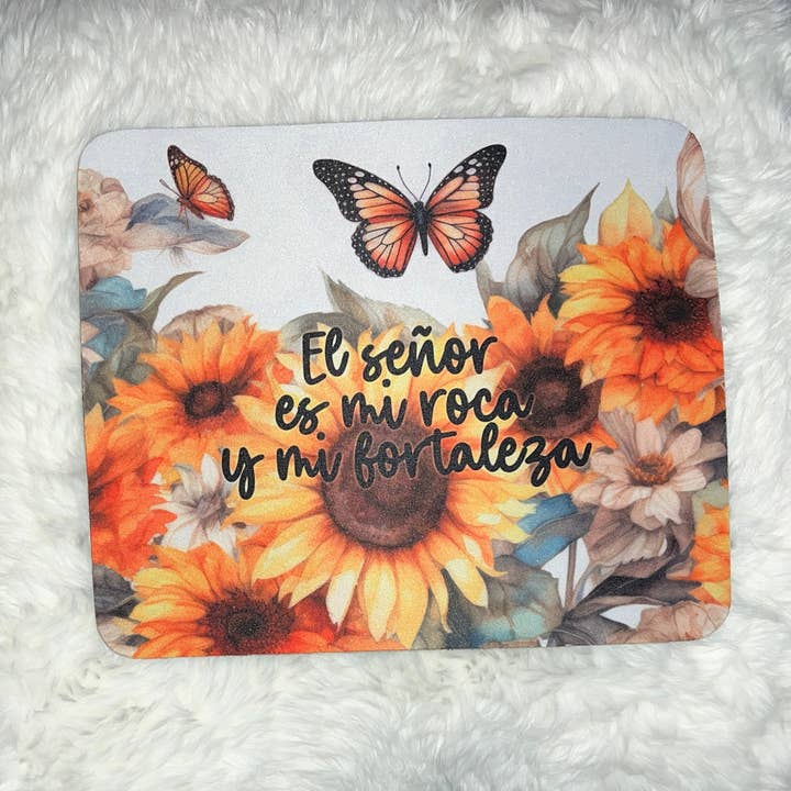 Shop Praise Creations ✨ - Wholesale Mousepad/Trackpad - El Senor es mi roca Mousepad, Spanish Christian Mousepad