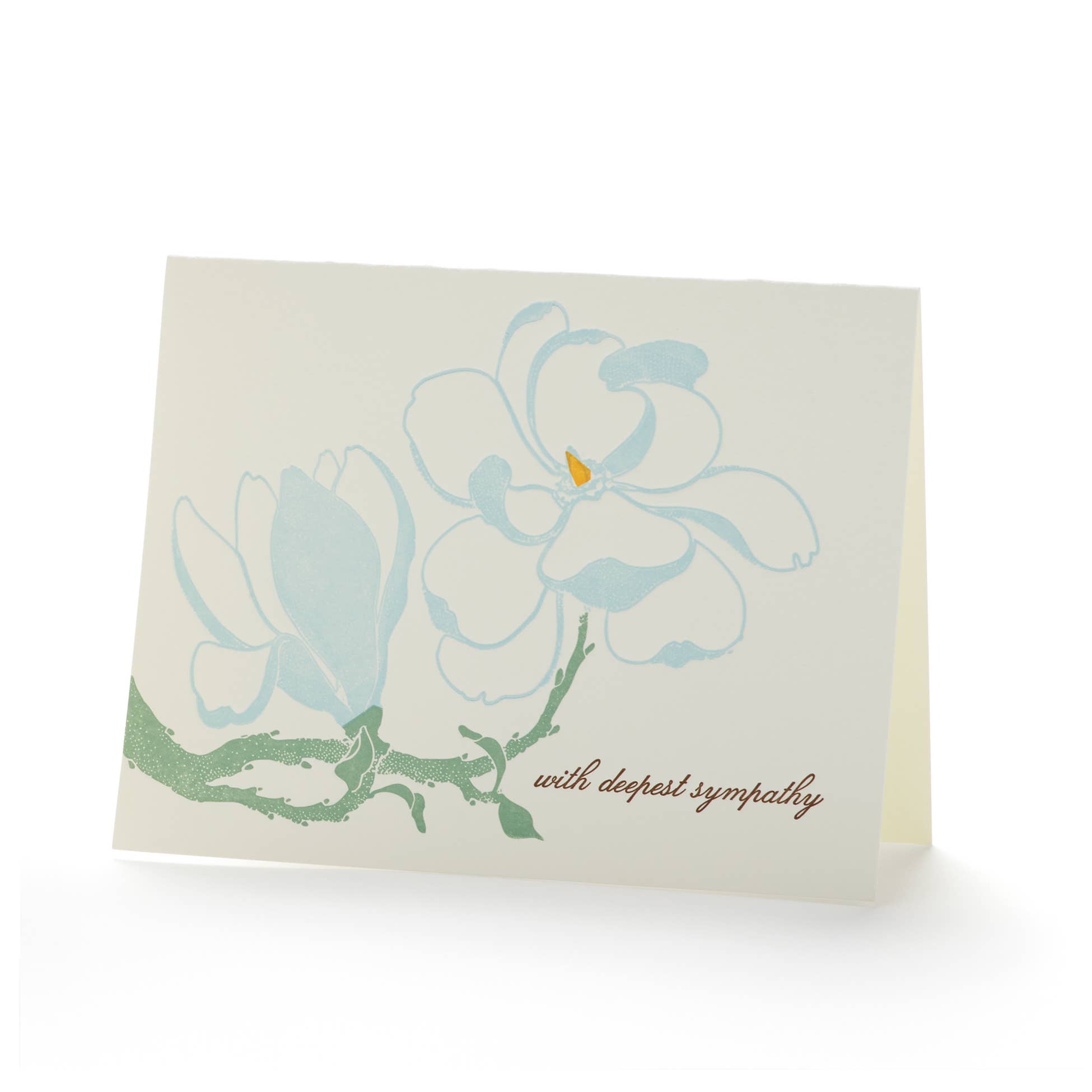 Ilee Papergoods - Wholesale Sympathy Card - Magnolia Sympathy A2 Card