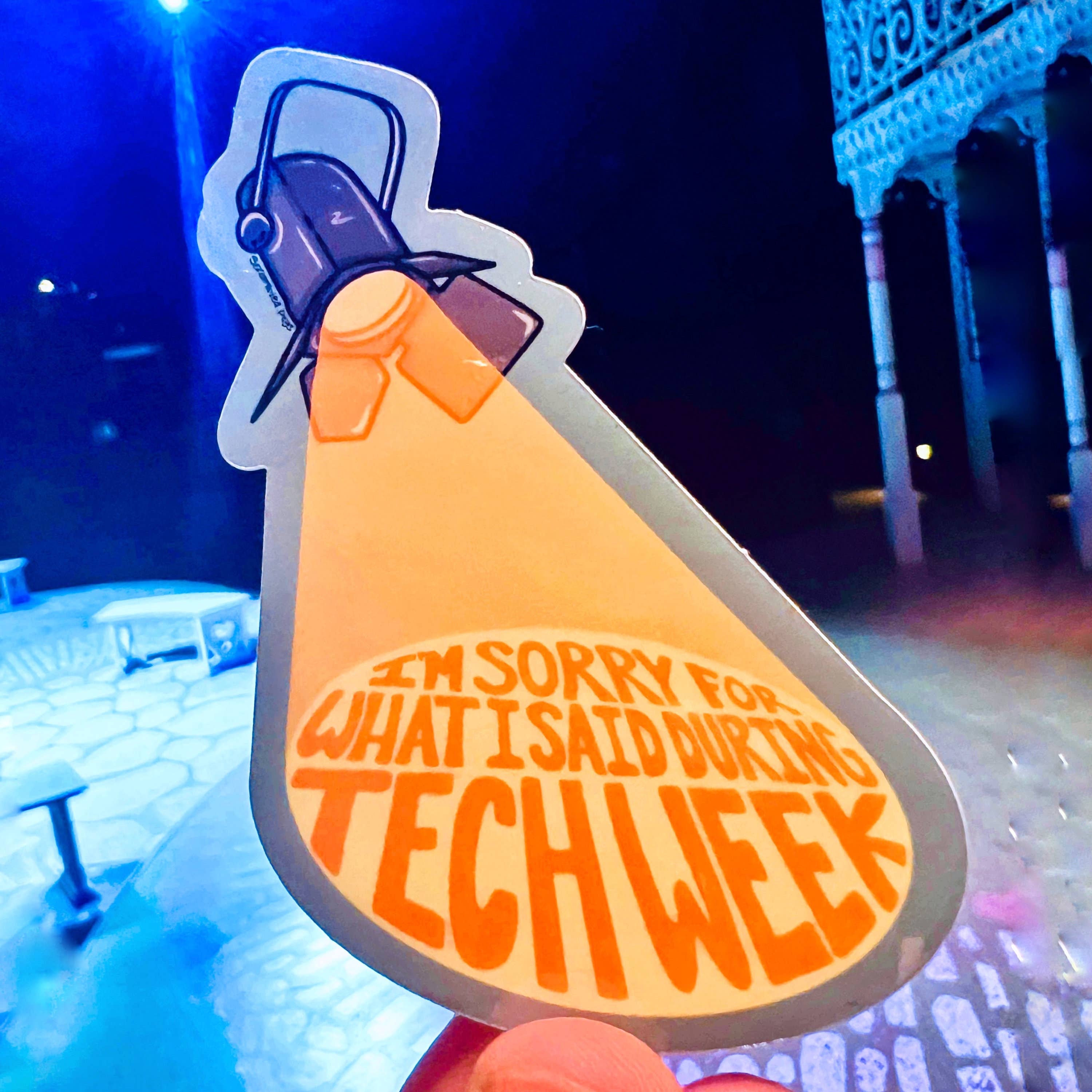 Scrambled Pegs - Wholesale Sticker - I'm Sorry for What I Said During Tech Week Theatre Sticker0
