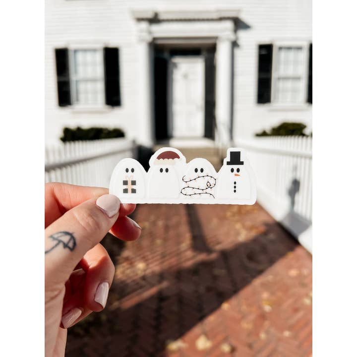 Ellie Jade Co - Wholesale Sticker - The Ghosts of Christmas Boo Sticker