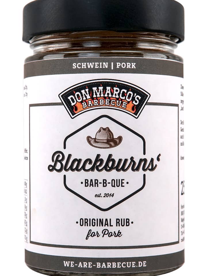 Blackburn's Original Rub For Pork for wholesale by Don Marco's Barbecue