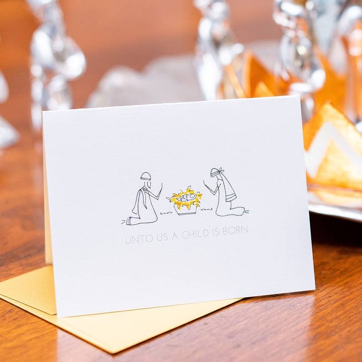 "THE MANGER" HOLIDAY CARD for wholesale by LO in LONDON®