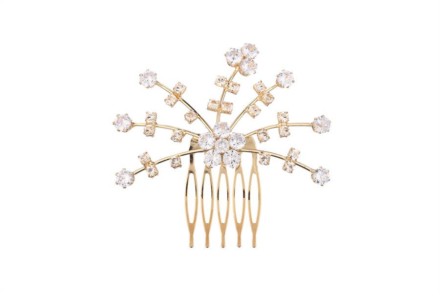 Nima Accessories Inc - Wholesale Hair Clip - Women's - Ladies Rhinestone Bridal Comb Hair Accessory0