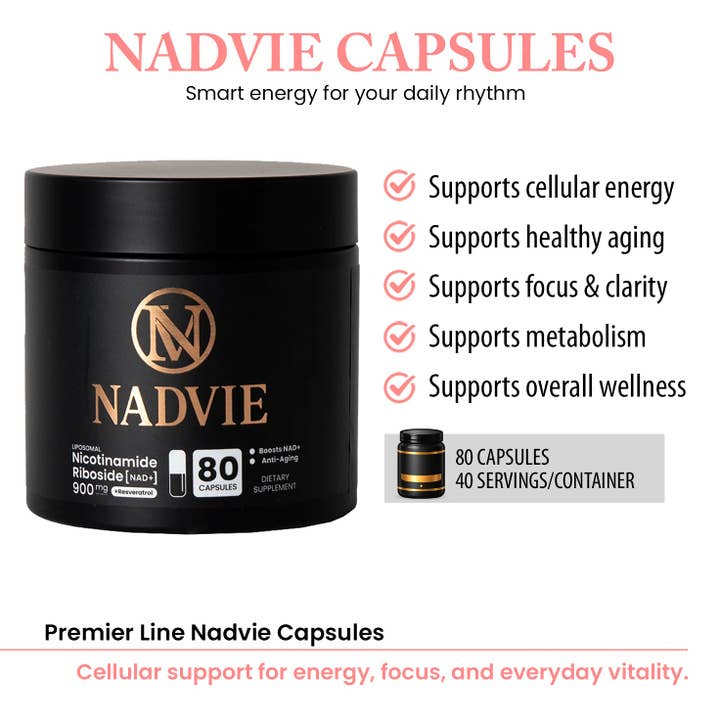 Nadvie Capsules – NAD+ Support Supplement for Cellular Energy & Wellness for wholesale by Premier Line