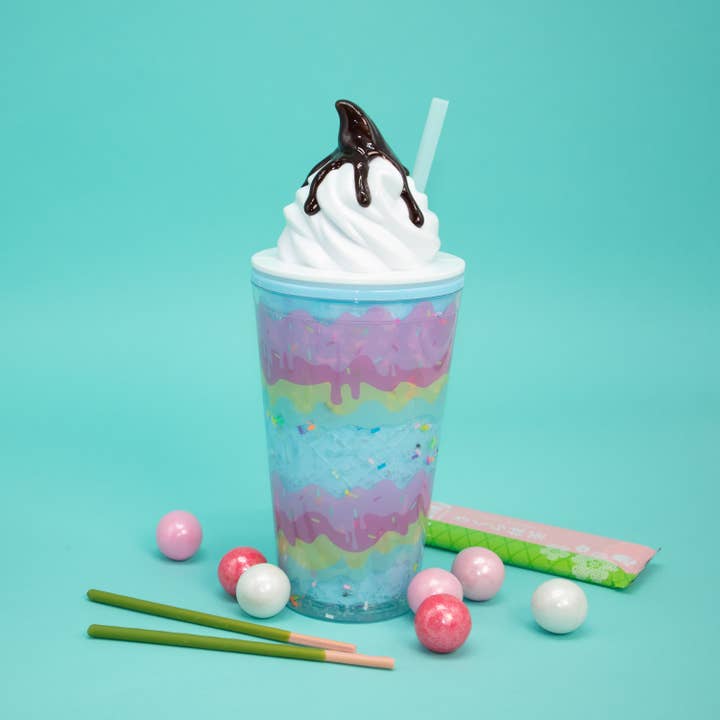 Bewaltz - Wholesale Insulated Mug/Tumbler - Layered Soft Serve Ice Cream Tumbler - 16 Oz