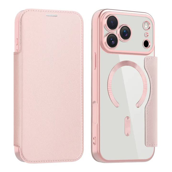 Magsafe Wallet Case Cover for IPhone Pink for wholesale by Bling Cases