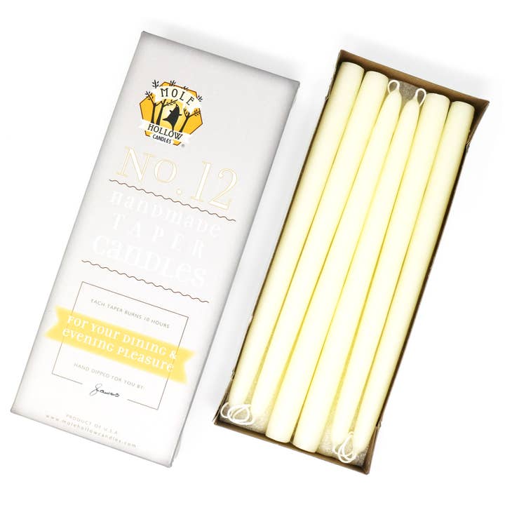 Mole Hollow Candles - Wholesale Tapered Candle/Candlestick - 12" Taper Candles - Choose from 39 colors!