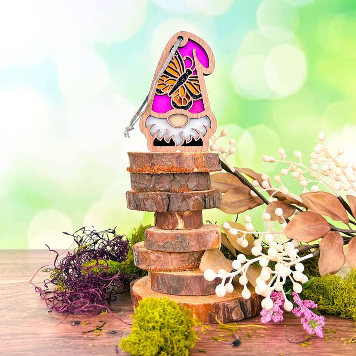 Forged Flare® - Wholesale Ornament - Monarch Butterfly Ornament | 3.75" (H) Garden Gnome Gift | Nature's Gnomes™12