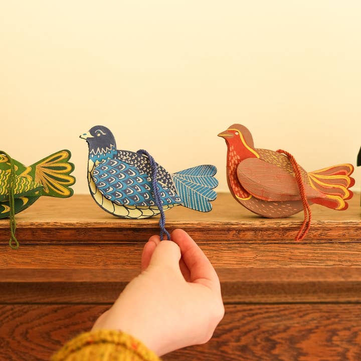 East End Press – wholesale Ornament – UK/EU: Dove Screen-Printed Board Decoration6