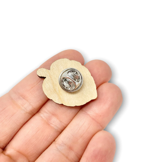 Juniper and Lilies - Vente Broches - Broche florale, broche en bois gravée au laser, accessoire fleur en bois3