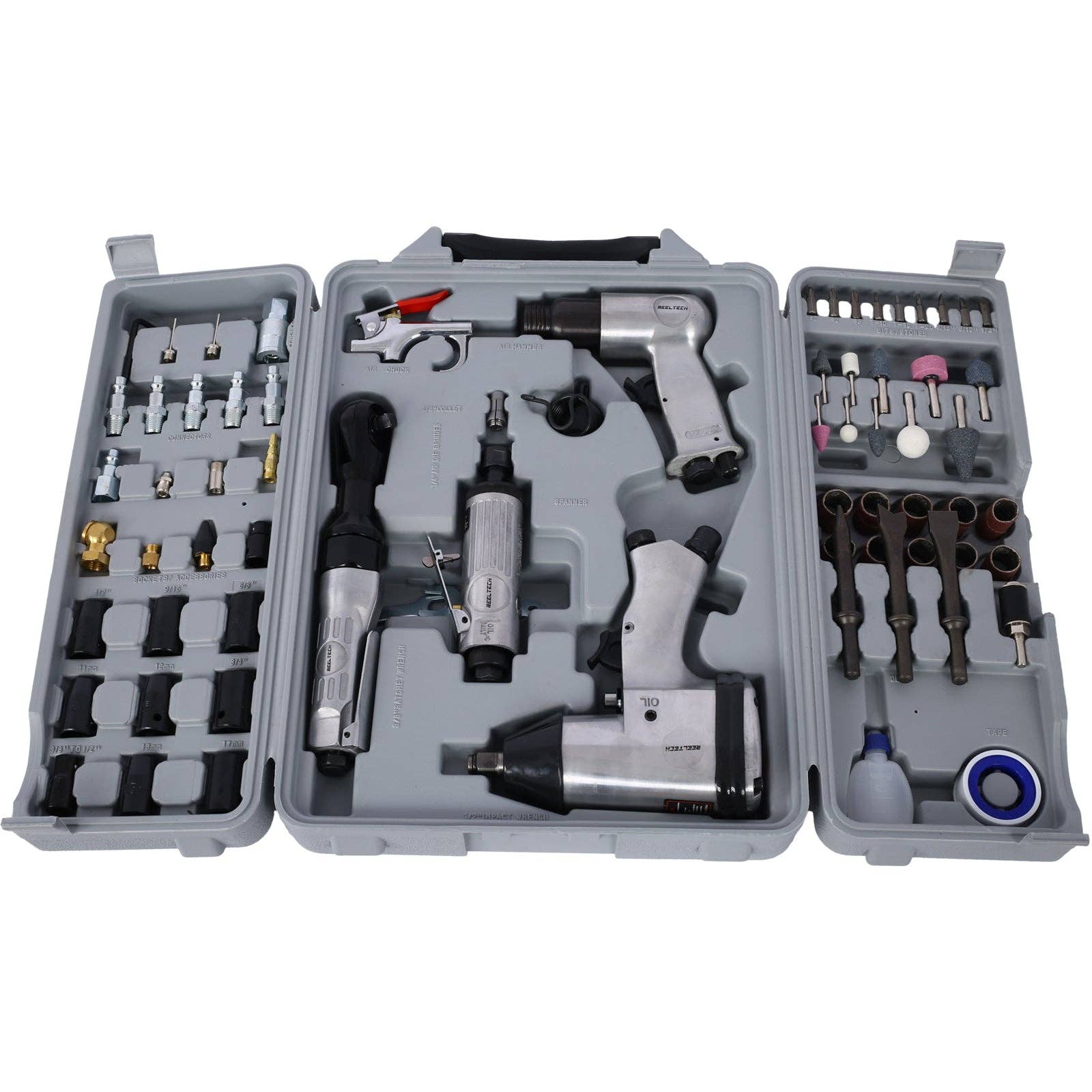 39F Inc. - Wholesale Tool Set - 71-Piece Air Tool & Accessories Kit (Silver)1