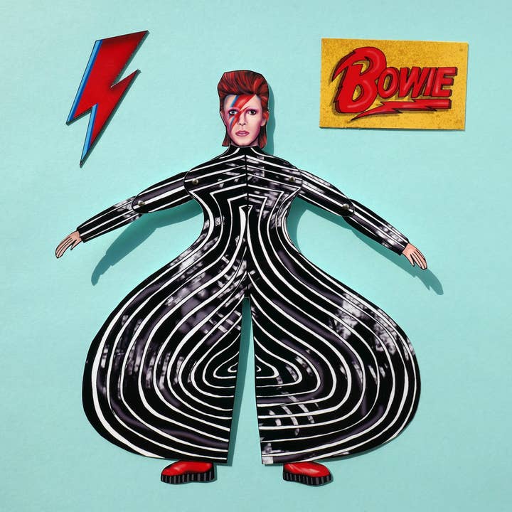 THE PAPER IDOLL - Wholesale Magnet - Articulated Magnet Doll or Set David Bowie |British rockstar