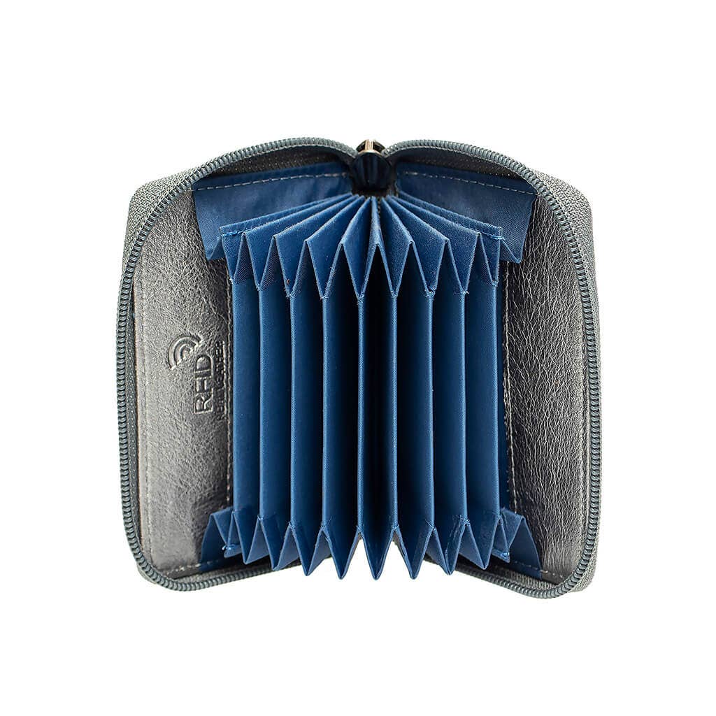 PRIMEHIDE - Wholesale Card Holder - Unisex - Concertina Leather RFID Credit Card Holder - 78058