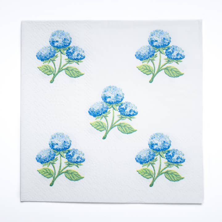 Servilletas de cóctel de papel con hortensias para venta al por mayor de Shard at Home