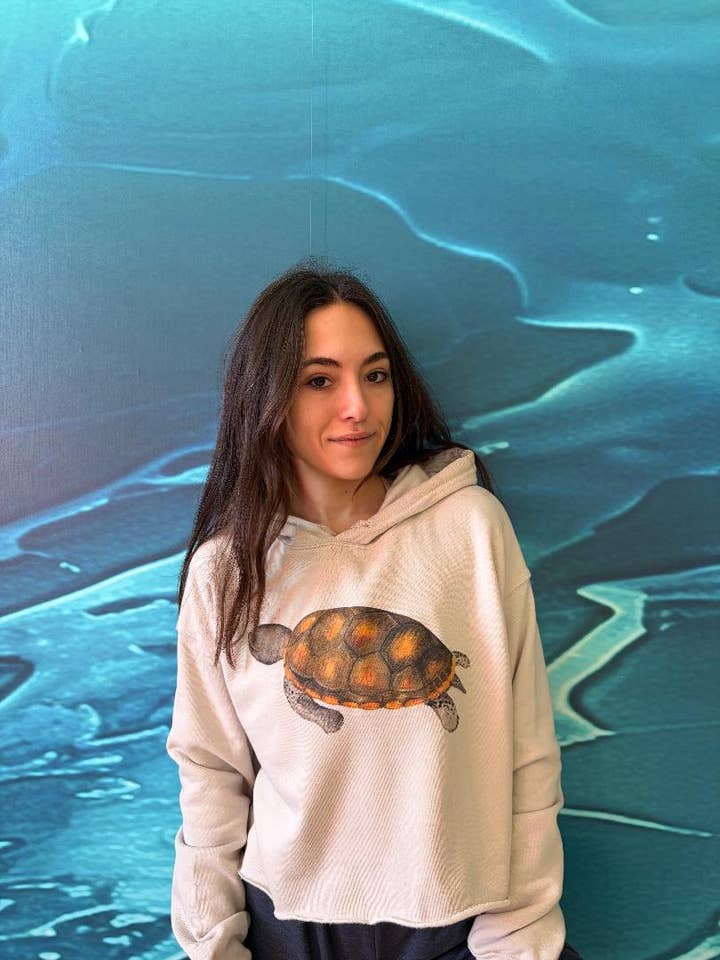 Terrapin Cropped Sweatshirt for wholesale by Blue Mermaid Art