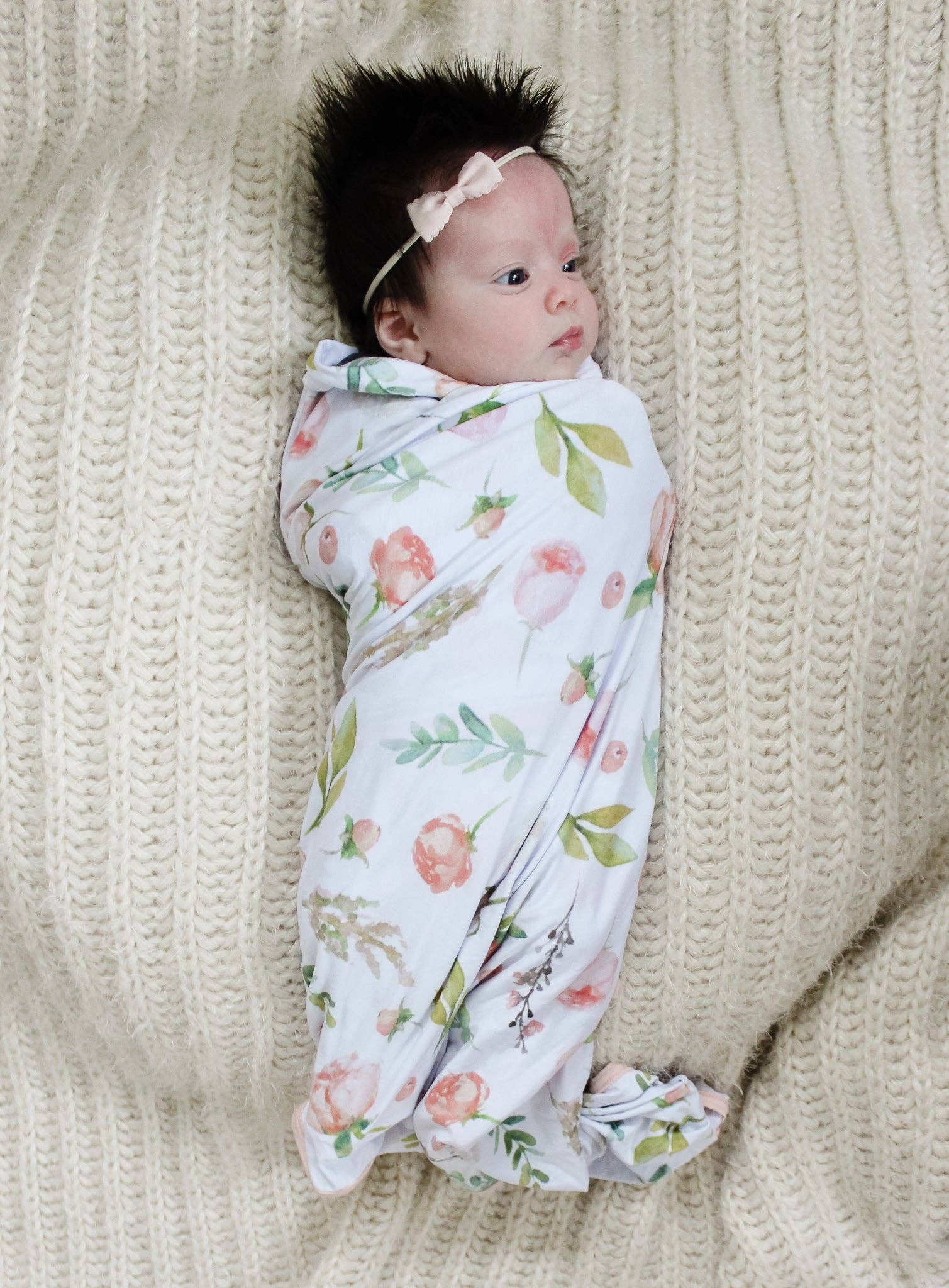 NODNAL Co. – wholesale Swaddle – Baby – Bamboo Swaddle Blanket in Rainbow13