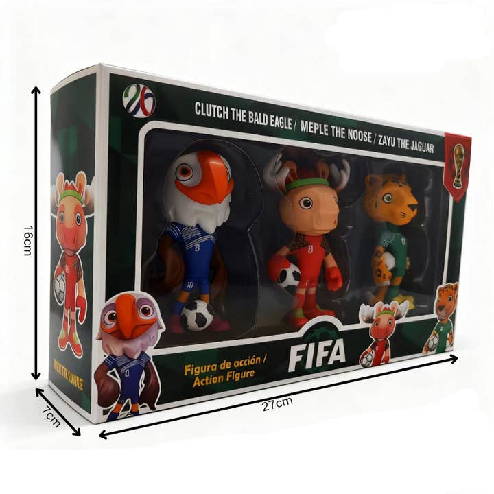 2026 World Cup mascot figurines World Cup fan souvenirs for wholesale by Little Trendy