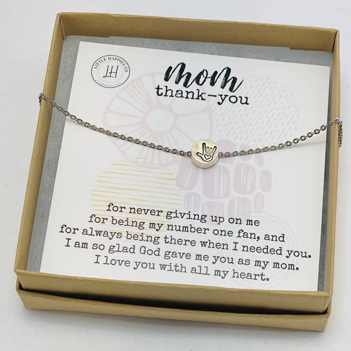 Little Happies Co - Wholesale Pendant/Charm Necklace - Gift for mom, Mother's Day gift, Gift from daughter, Mother daughter gift, Gift from child, gift for mom, Mothers day Necklace, personalize