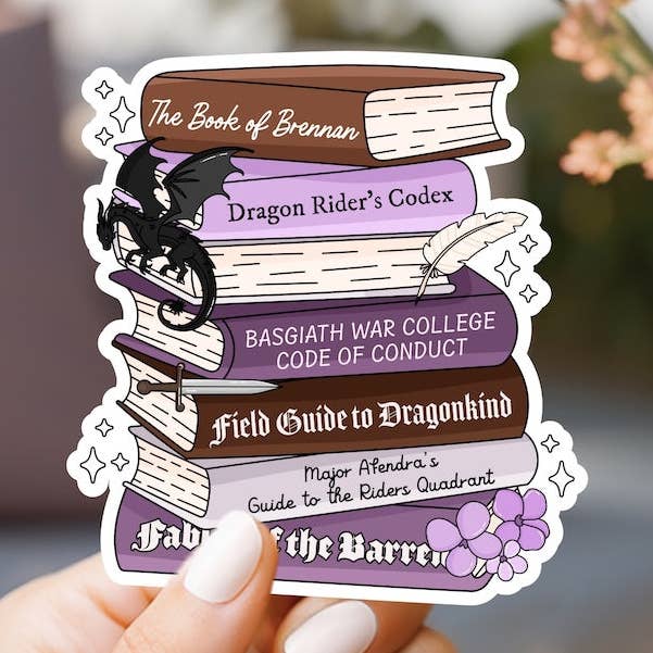 Fourth Wing Books Sticker for wholesale by Market by Mari