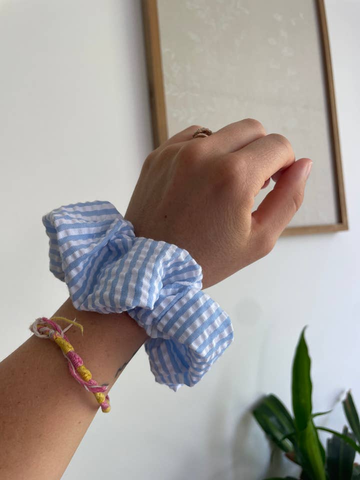 Elastico a righe blu per la vendita all'ingrosso da parte di Love Scout Designs