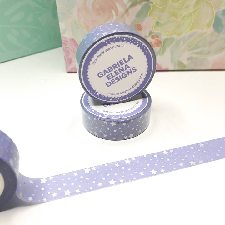 Washi Roll//Shop Exclusive//Fairy + Folha Holográfica//15 mm por atacado de gabrielaelenadesigns