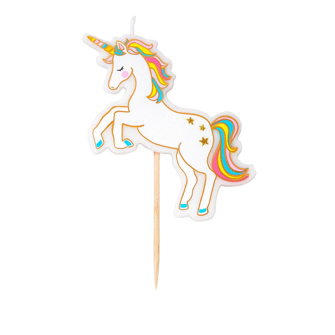 Talking Tables USA - Wholesale Cake/Cupcake Topper - Unicorn Birthday Candle | Cake Candles |5