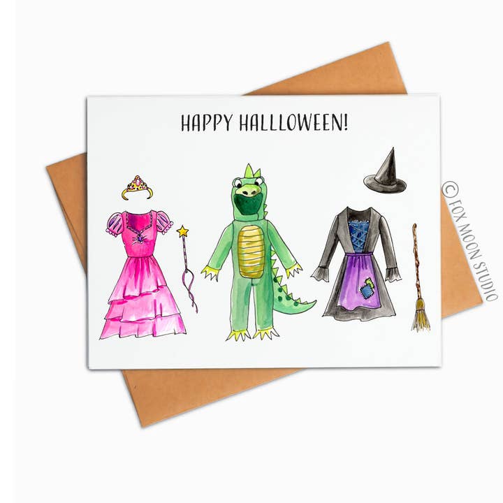 Happy Halloween - Halloween-wenskaart voor wholesale door Fox Moon Studio