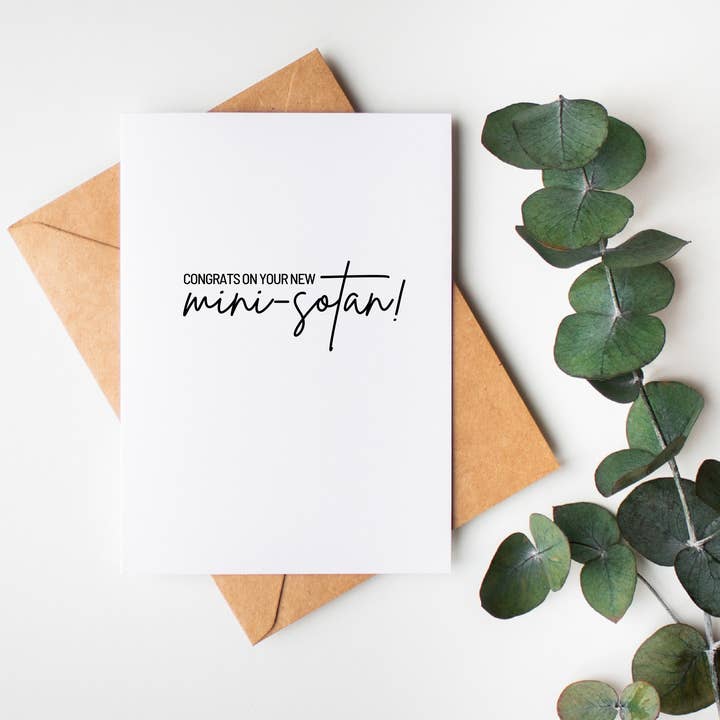 New Mini-sotan Baby Card: Minnesota Baby Gift for wholesale by The Cheeky Press