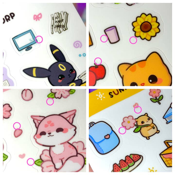 owloArt - Wholesale Sticker - B-Grade Waterproof Sticker Sheet2
