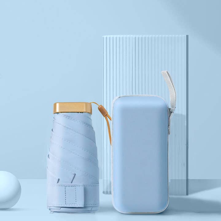 TUTU Home - Tableware & Decor – Engroshandel Paraply - Dame – „Carte“ Pocket Mini Paraply - Baby Blå2