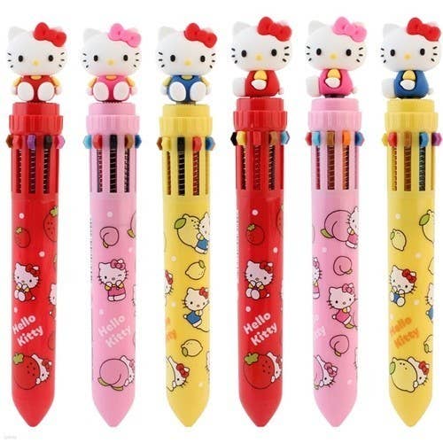 K-Wonderland - Wholesale Pen - Sanrio Characters 6 Color Ball Point Pencil- 0.7mm 4