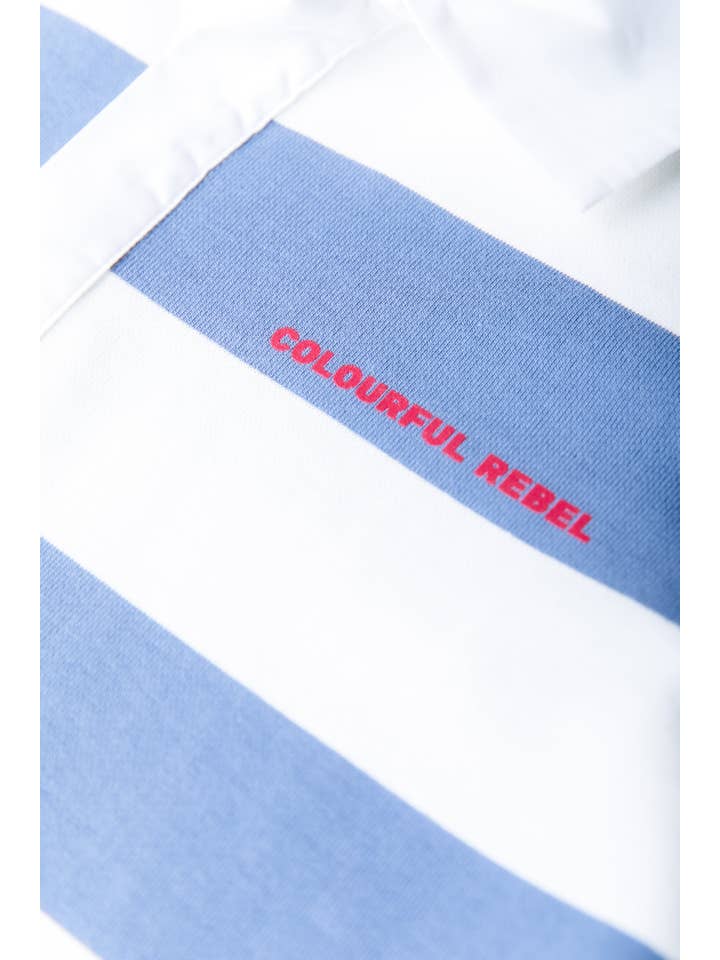 Skyler Striped 33 Polo | Medium blue for wholesale on Faire2