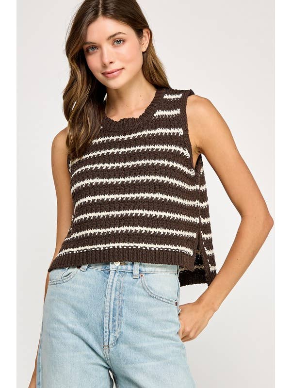 Miss Love - Wholesale Knit Top - Women's - STRIPED KNIT TOP3