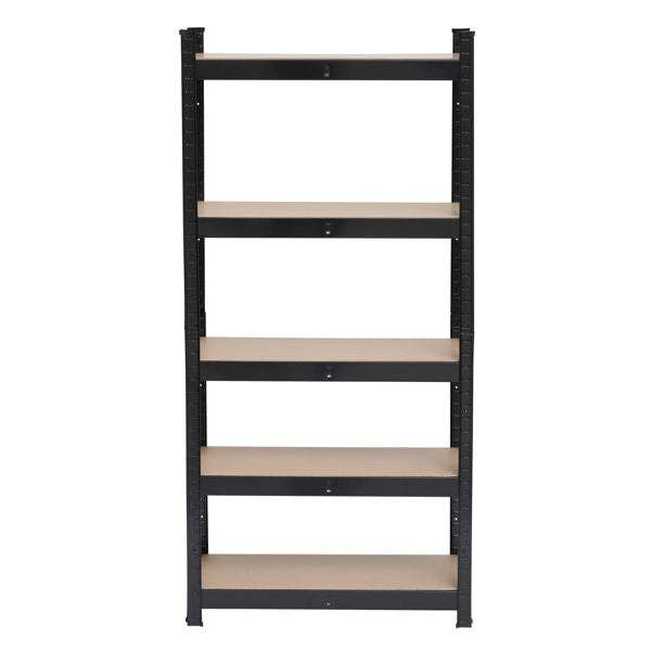 as picture 5 Tier Heavy Duty Metal Shelving Rack Unit Garage Storage Shelf Black UK for wholesale on Faire4