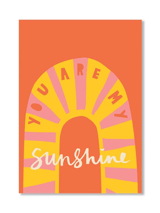You are my Sunshine, Kinder-, Zimmer-, Kinderzimmer, Kunstdruck für den Großhandel von Happy Go Lucky
