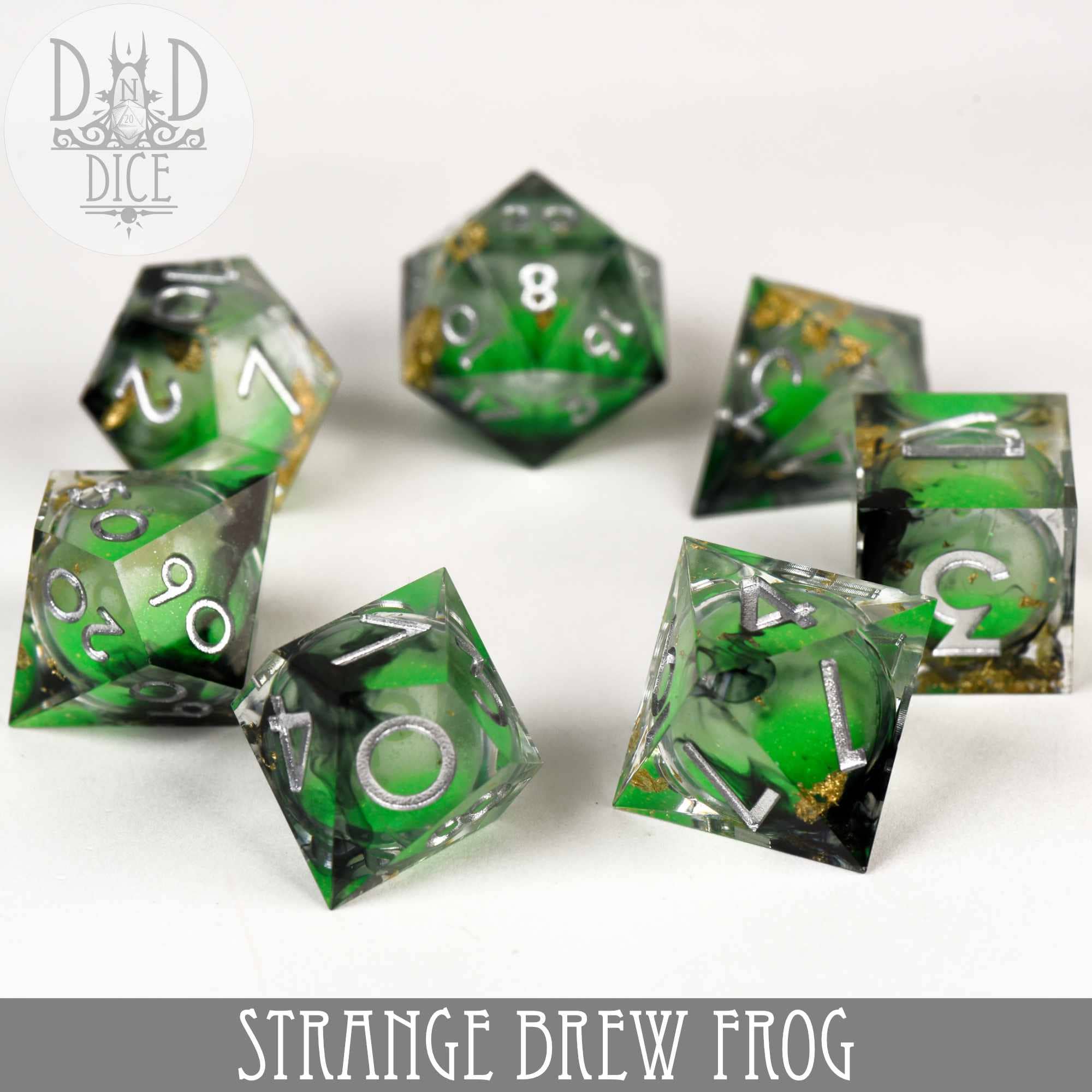 DNDDICE.COM - Wholesale Dice - Strange Brew : Frog (Liquid Core)2