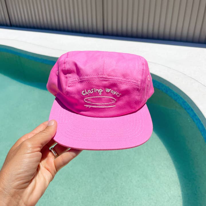 Anchor & Arrow - Wholesale Flat cap – Men's - Chasing Waves - Pink6