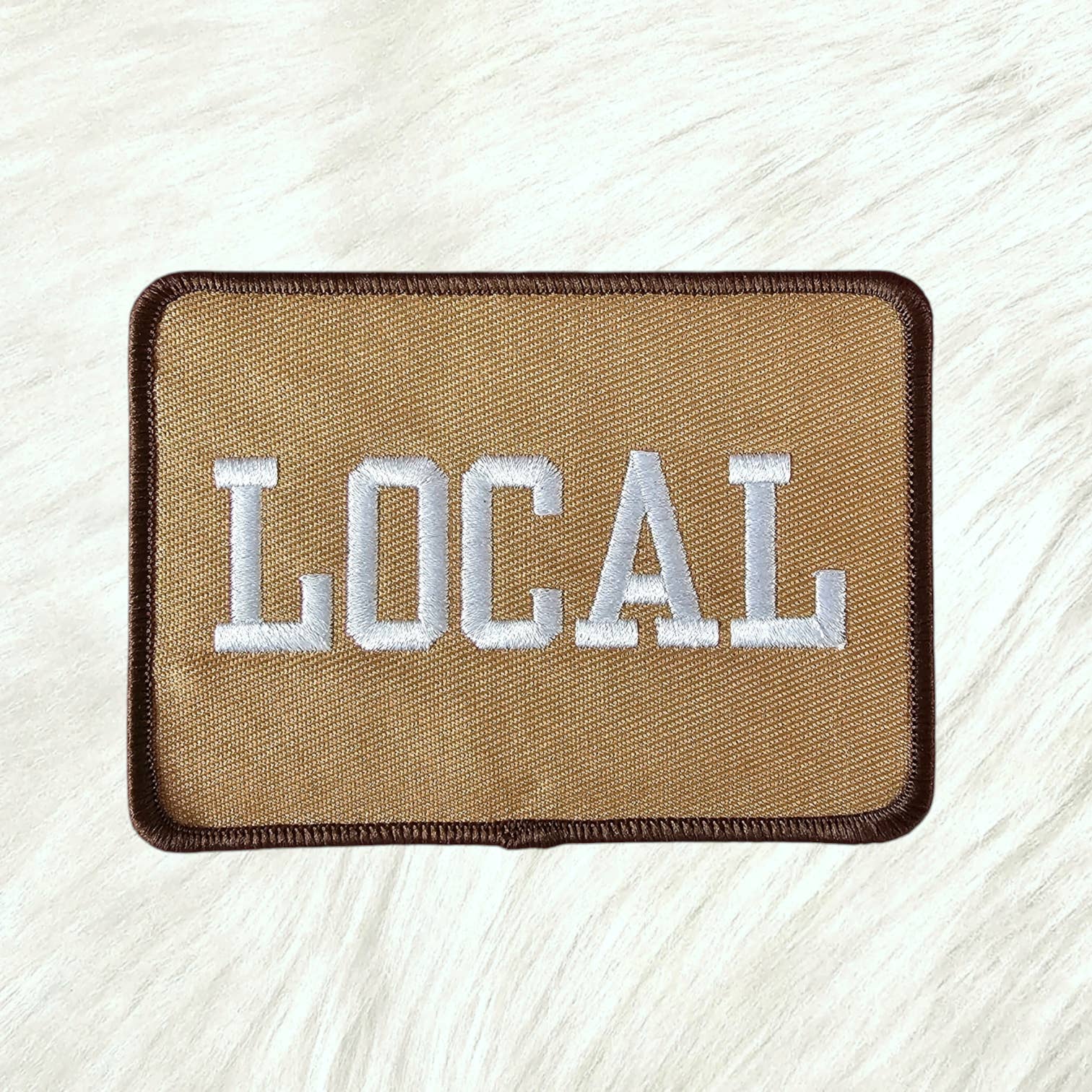 Scratch Decor - Wholesale Patch - LOCAL Brown Embroidery Iron On Patch
