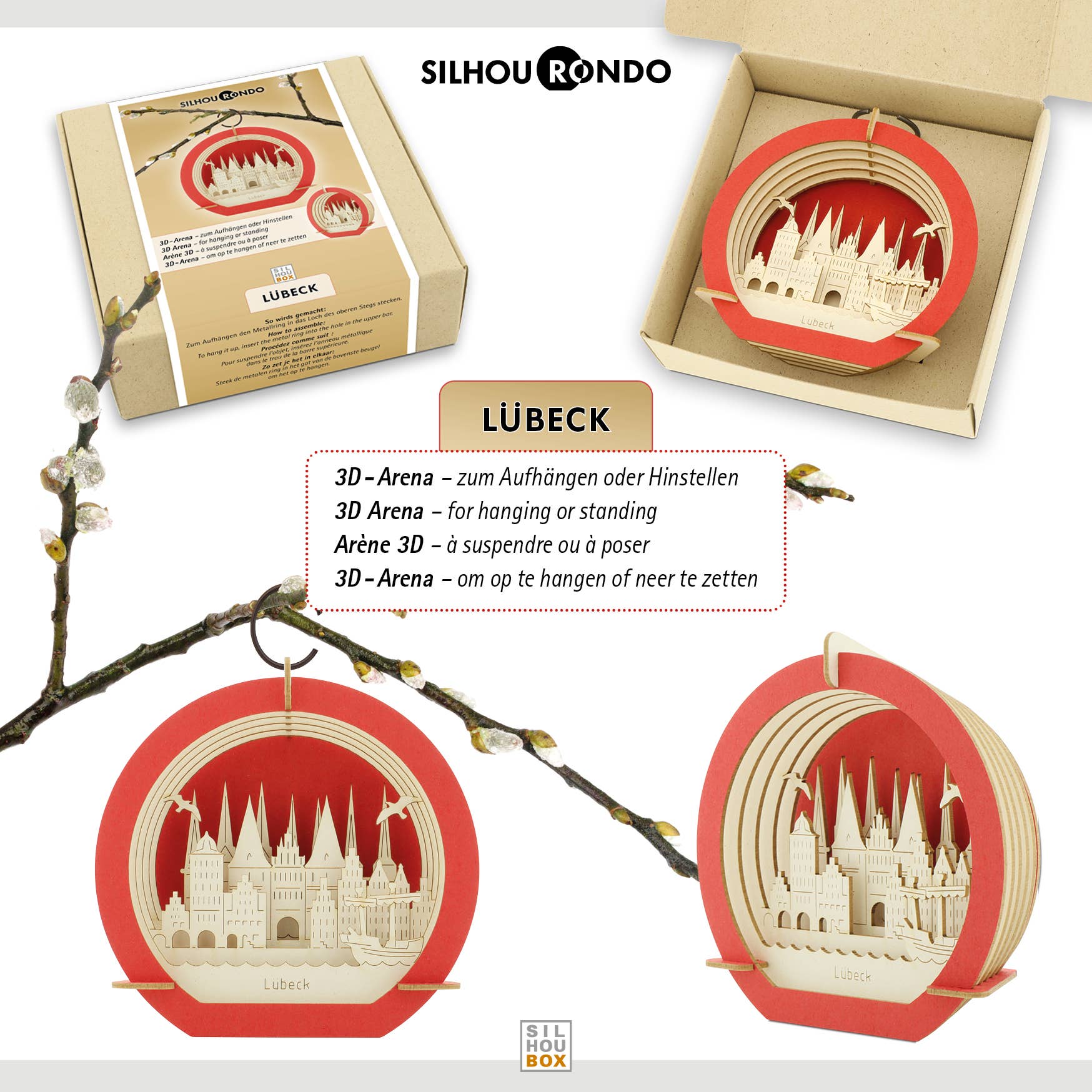 SILHOUBOX - Wholesale Decorative Figurine - Lübeck SilhouRondo4