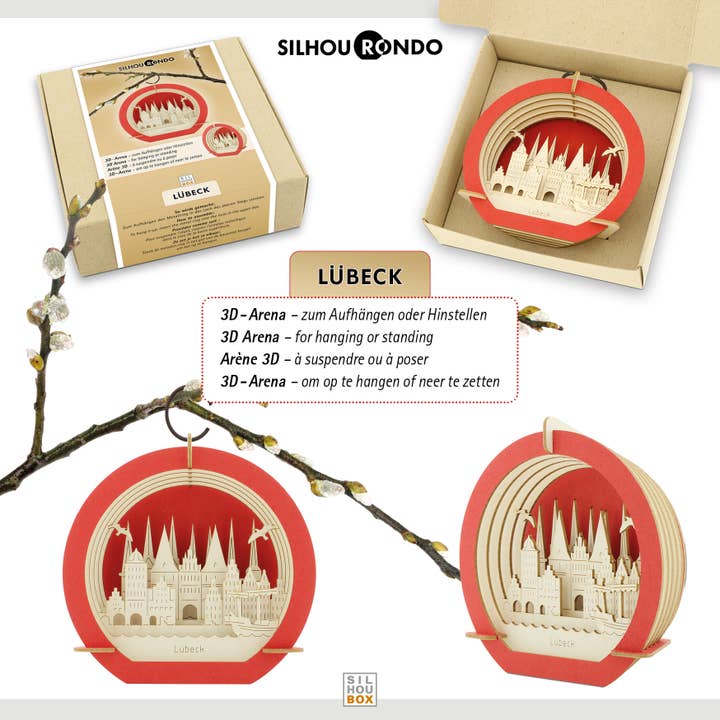 SILHOUBOX - Wholesale Decorative Figurine - Lübeck SilhouRondo4