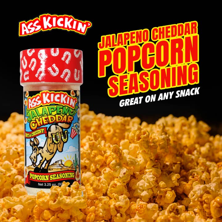 Southwest Specialty Food - Wholesale Dried Spice Mix - Ass Kickin’ Jalapeno Cheddar Popcorn Seasoning