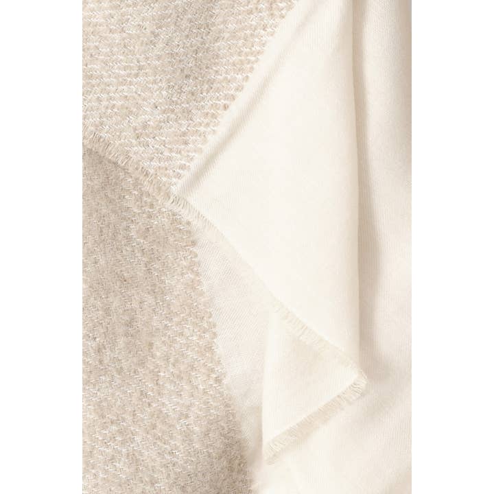 Abstract - Wholesale Scarf - Women's - Wool blend scarf with bouclé details26