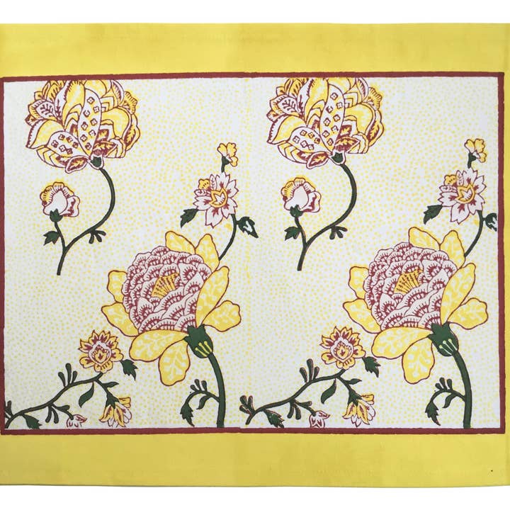 “Indian” placemat for wholesale by La Rose et le Paon