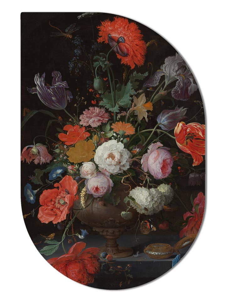 ScandiArt sigue vivo con flores y un reloj. A. Mignon para venta al por mayor de Label2X B.V.