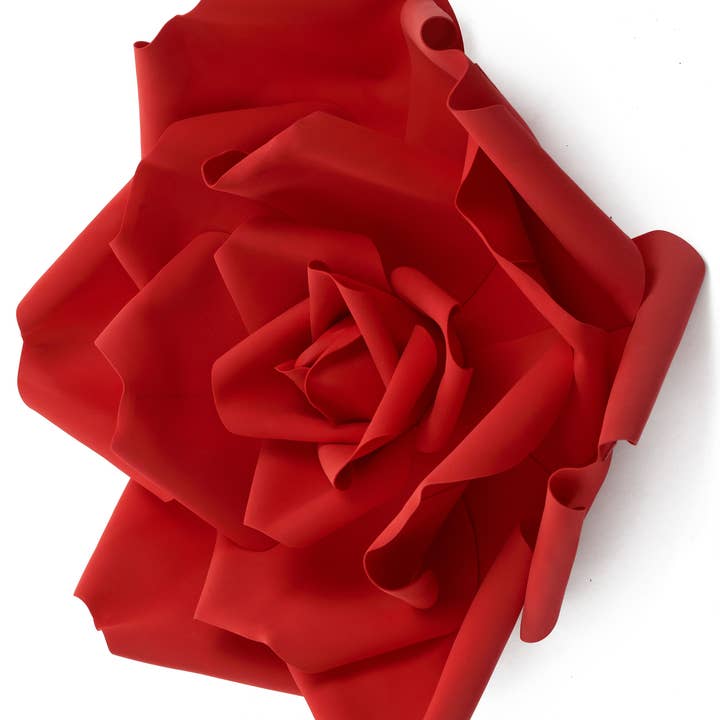 Studio Specialties - Wholesale Artificial Flowers - ROSE HEAD 27"D RED
