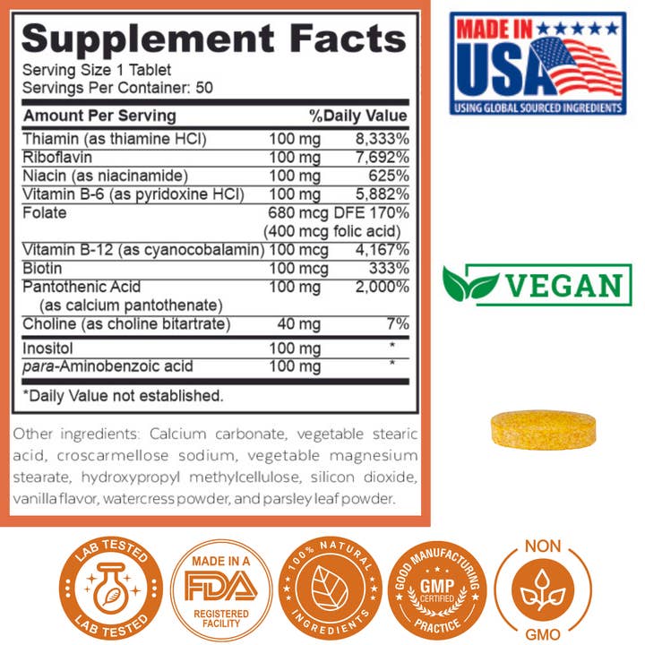 2nd Springs - Wholesale Oral Supplement/Vitamin - 2nd Springs Super B-100 Complex6