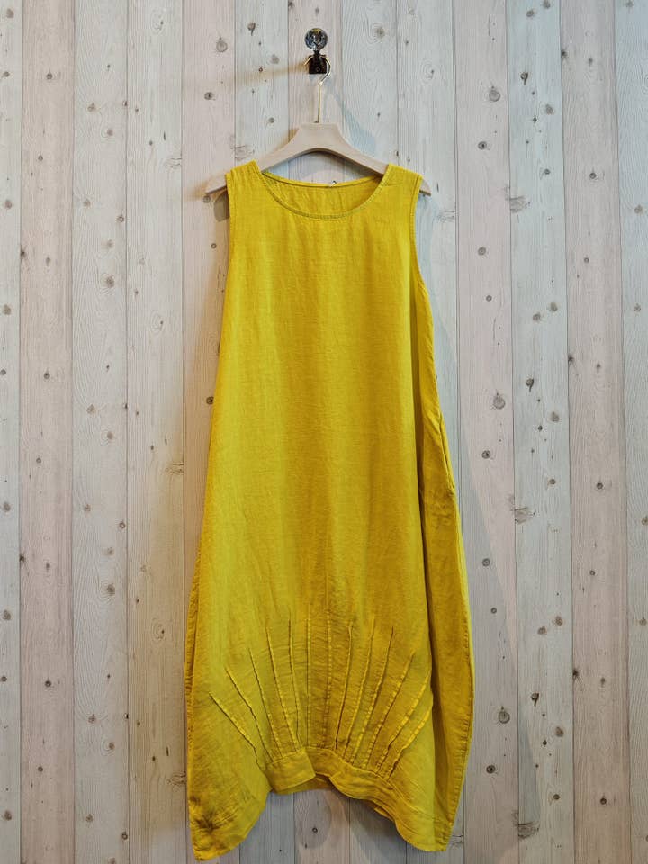 Linen & More - Wholesale Dress - Women's - REF 17967 100% LINEN BALLOON-SHAPED DRESS3