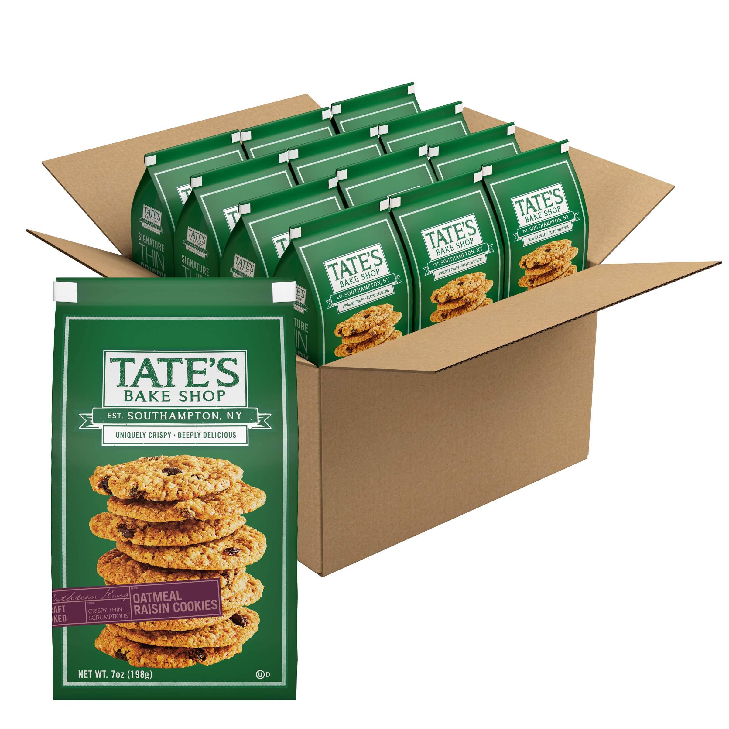 Tate's Bake Shop - Wholesale Cookie - Oatmeal Raisin Cookies | 7oz | 12 Count1