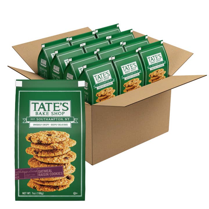 Tate's Bake Shop - Wholesale Cookie - Oatmeal Raisin Cookies | 7oz | 12 Count1