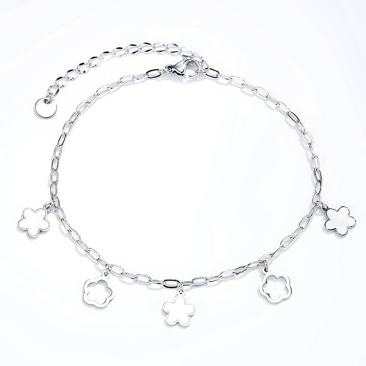 BYREN | ÉLINE L'ATELIER – Pulseira de tornozelo por atacado – Pulseiras de tornozelo em aço inoxidável 624AQ061